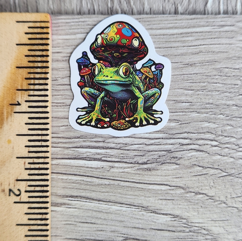 10 for $10 Funky Frog Stickers  Psychedelic Frogs Animal Sticker